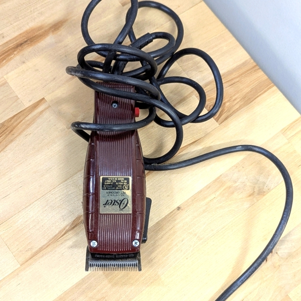 Oster Brown Electric Pet Hair Clipper Groomer Shaver Adjustable Lengths